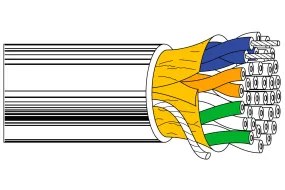 Belden 1420A 4-Pair 24 AWG Computer Cable for EIA RS232 and RS422 1000FT