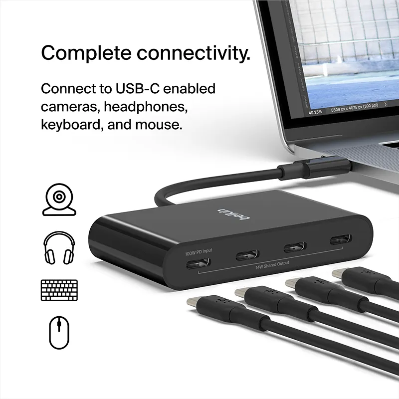 Belkin AVC018 Connect USB-C to 4-Port USB-C Hub