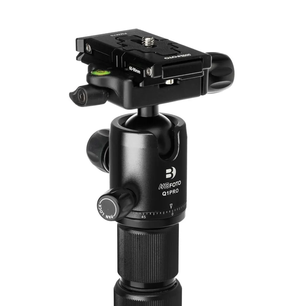 Benro MeFOTO RoadTrip Pro Aluminum Series 1 Travel Tripod with Ball Head and Monopod (Black)