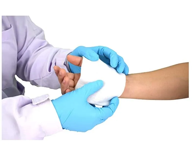 BestSafe Blue Nitrile Powder Free Disposable Gloves, Non-Sterile, 2.5 Mil, 100 Gloves Per Box, Sizes M-L