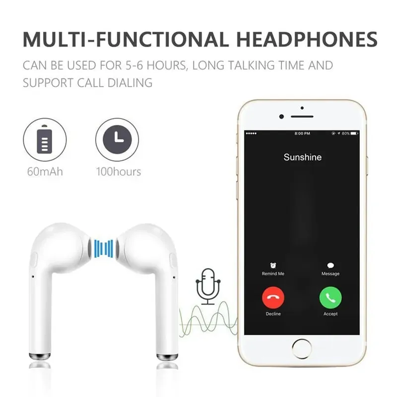 Bluetooth I7 Sports Headphones