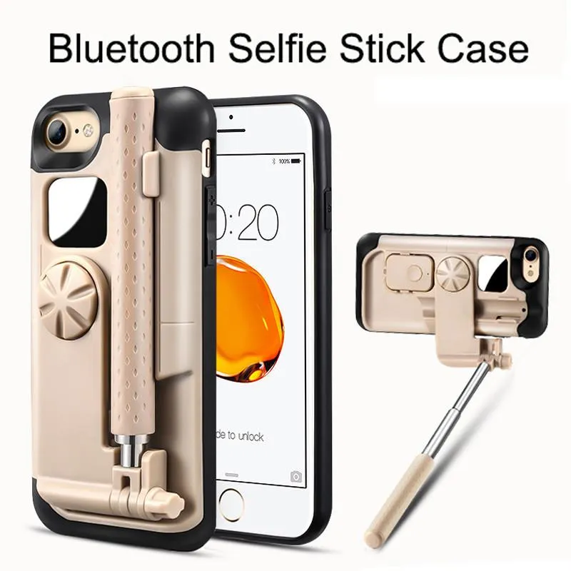 BLUETOOTH SELFIE STICK PHONE CASE FOR IPHONE 7, 7 , 8, 8 