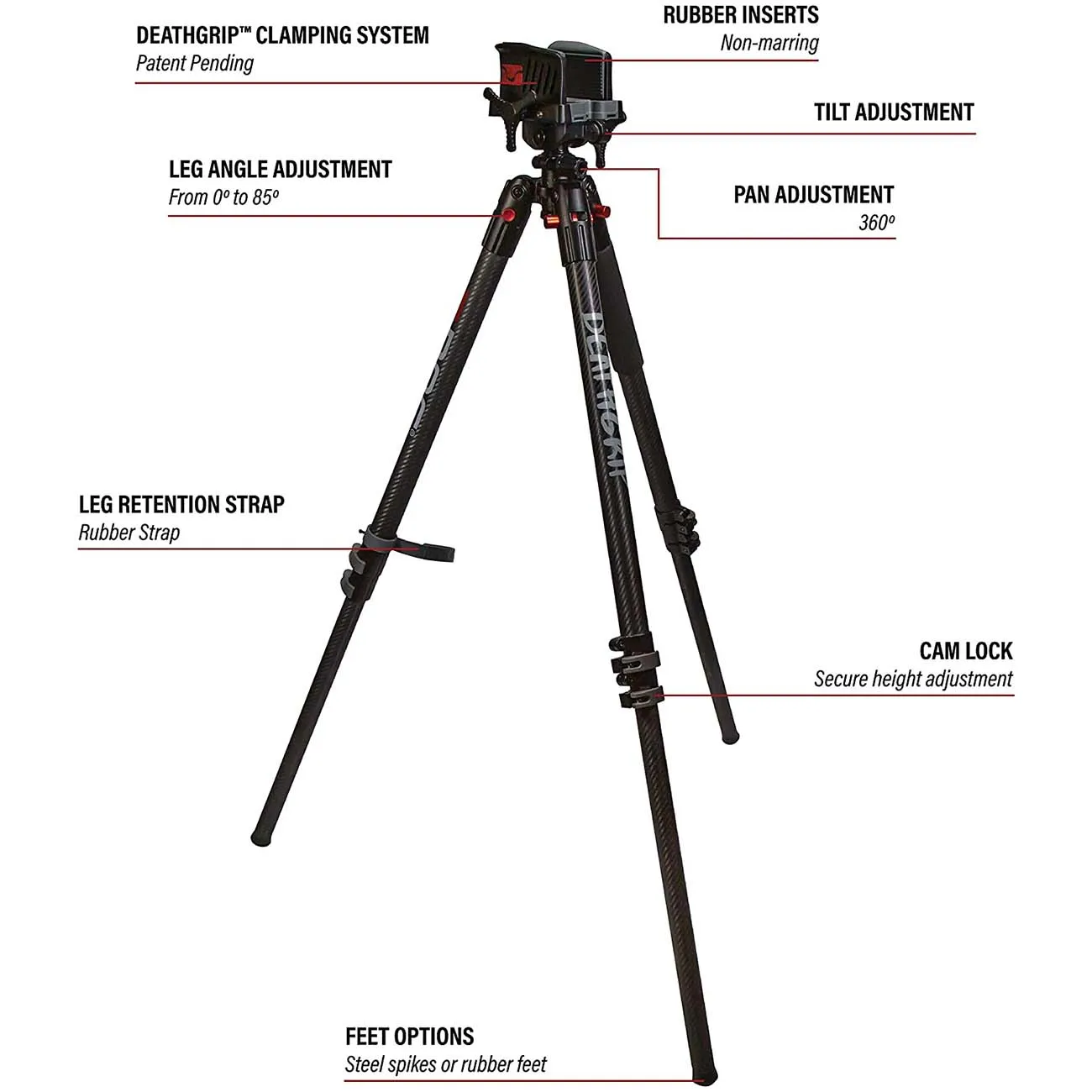 Bog Bottomland Deathgrip Tripod - Camo