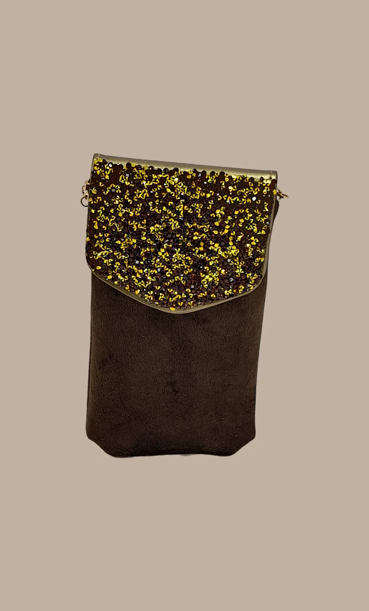 Brown Cell Phone Pouch Bag