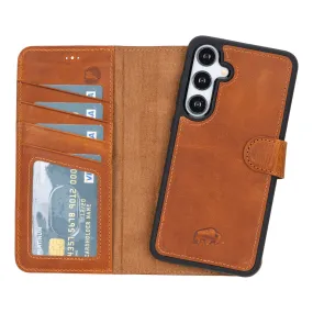 Carter Samsung Galaxy S24 Plus Wallet Case, Golden Brown