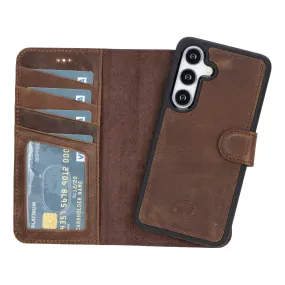 Carter Samsung Galaxy S25 Wallet Case, Distressed Coffee