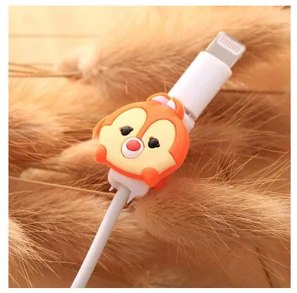 Cartoon Cable Protector Data Line Cord Protector Protective Case Cable Winder Cover For iPhone USB Charging Cable