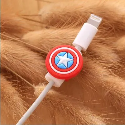 Cartoon Cable Protector Data Line Cord Protector Protective Case Cable Winder Cover For iPhone USB Charging Cable