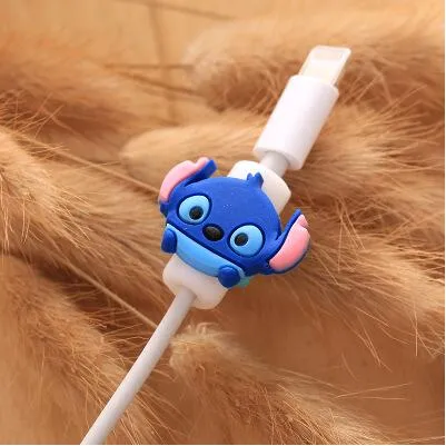 Cartoon Cable Protector Data Line Cord Protector Protective Case Cable Winder Cover For iPhone USB Charging Cable