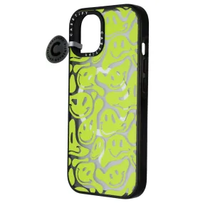 Casetify Impact Series Case for MagSafe for iPhone 15 - Acid Smiles Neon Green