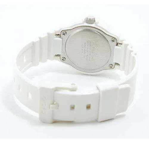 CASIO White Dial Resin Strap Watch #LRW-200H-2E2VDF