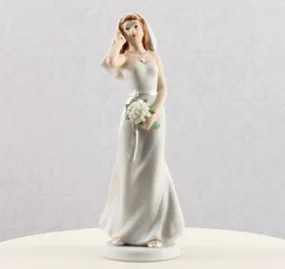 Cell Phone Fanatic Bride Figurine