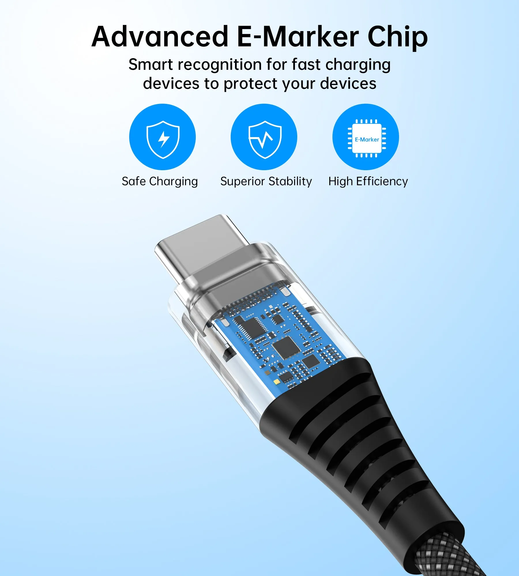 Choetech PD3.1 240W USB-C to USB-C Magnet Cable 1.8m