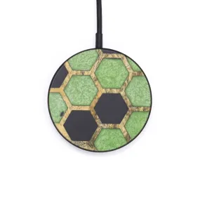 Circle Wood Resin Wireless Charger - Boris (Pattern, 605380)