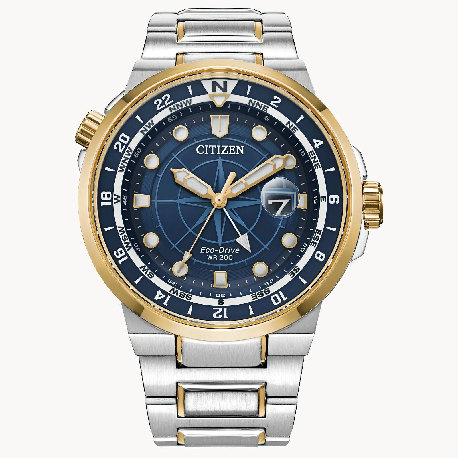 Citizen Endeavor Blue Dial Stainless Steel Watch BJ7144-52L