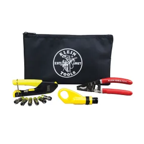 Coax Cable Installation Kit with Zipper Pouch