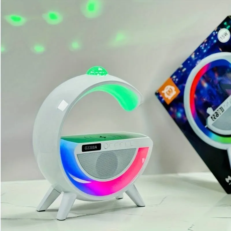 Colorful Disco Ball Wireless Speaker &  15w Wireless Charger