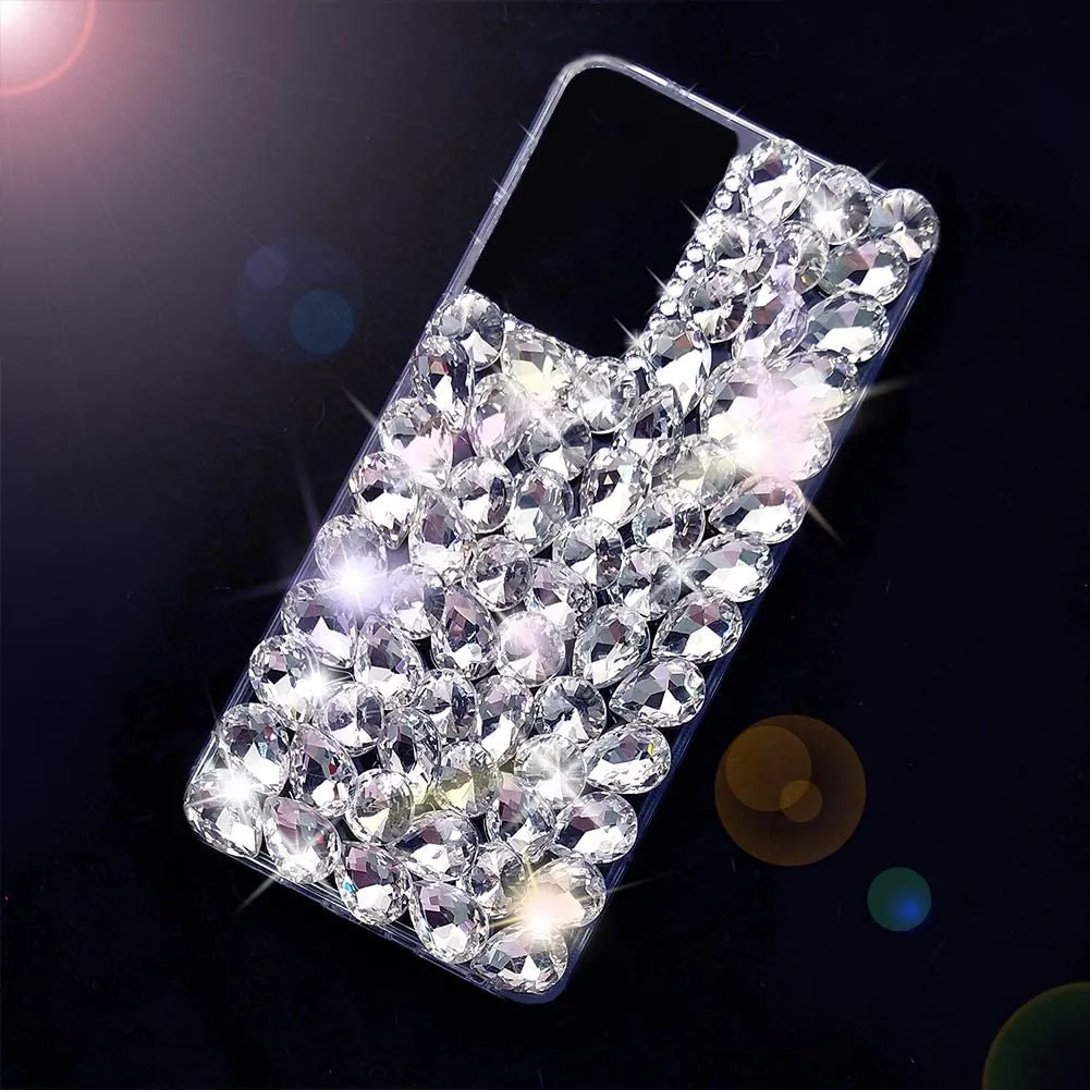 Compatible Galaxy S21 Ultra Case Luxury Shiny Cute Protective Cove