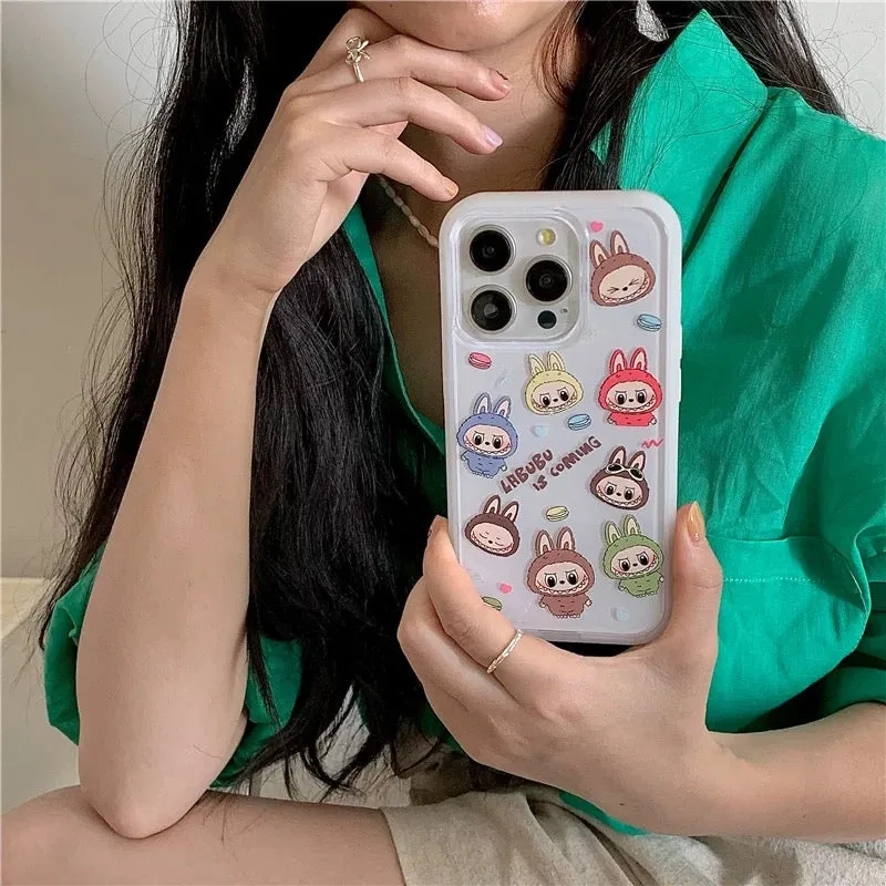 Cute Cartoon Labubu Zimomo is Coming - iPhone Case 11 12 13 14 15 Pro Promax