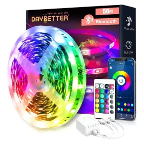 Daybetter Bluetooth LED Strip Lights 50/100ft Length