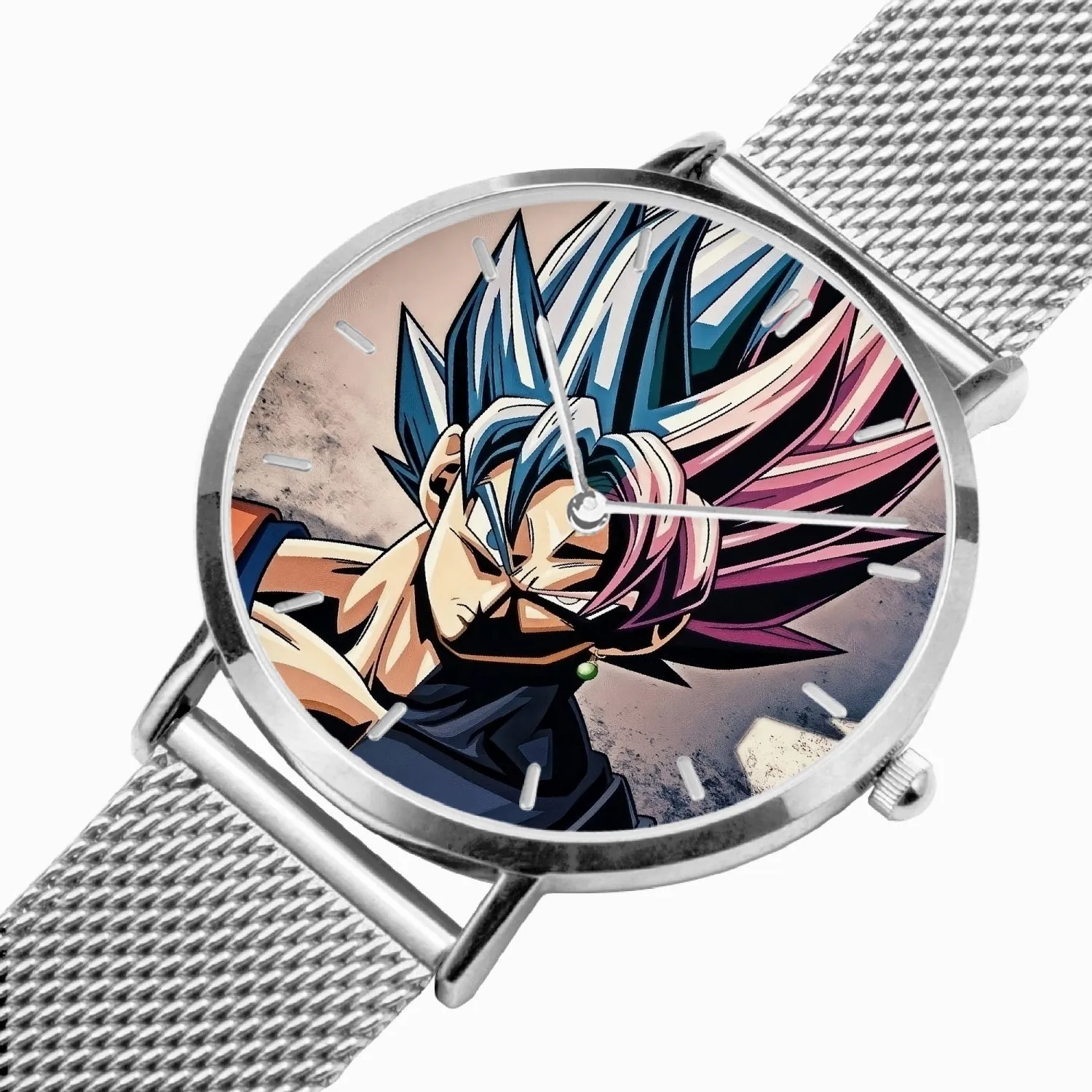 DBZ-Store Awesome Dragon Ball Super SSGSS Blue Rose Watch