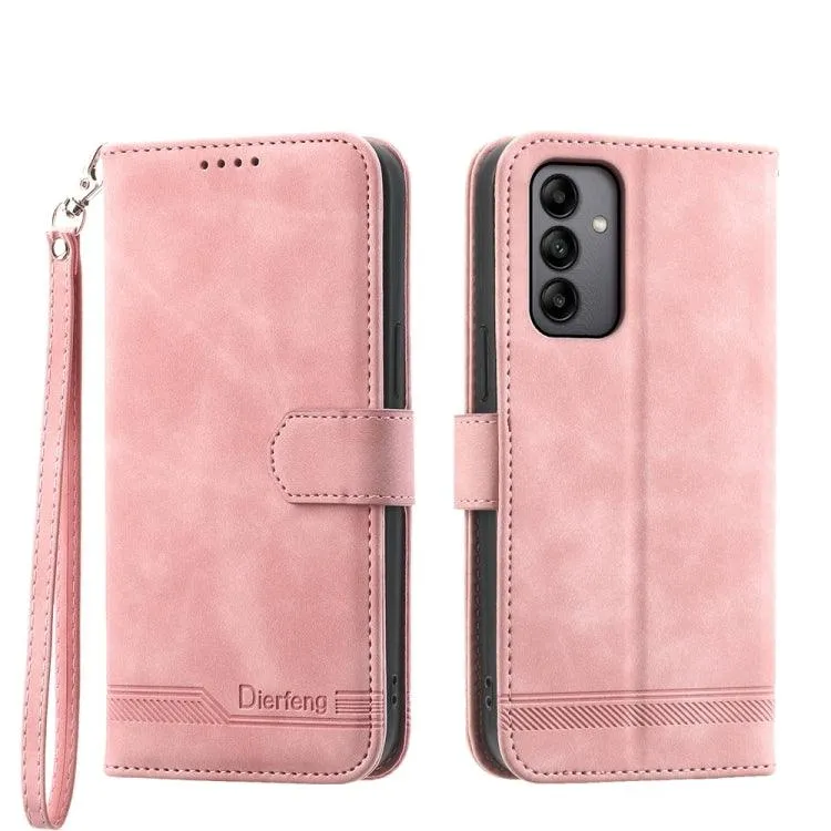 Dierfeng Series 2 TPU & PU Leather Wallet Phone Case for Galaxy S24 5G