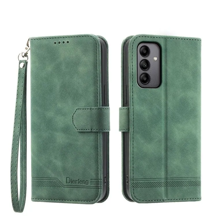 Dierfeng Series 2 TPU & PU Leather Wallet Phone Case for Galaxy S24 5G