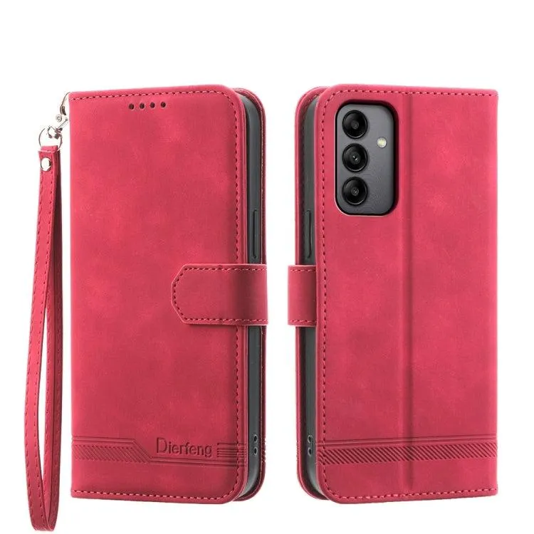 Dierfeng Series 2 TPU & PU Leather Wallet Phone Case for Galaxy S24 5G