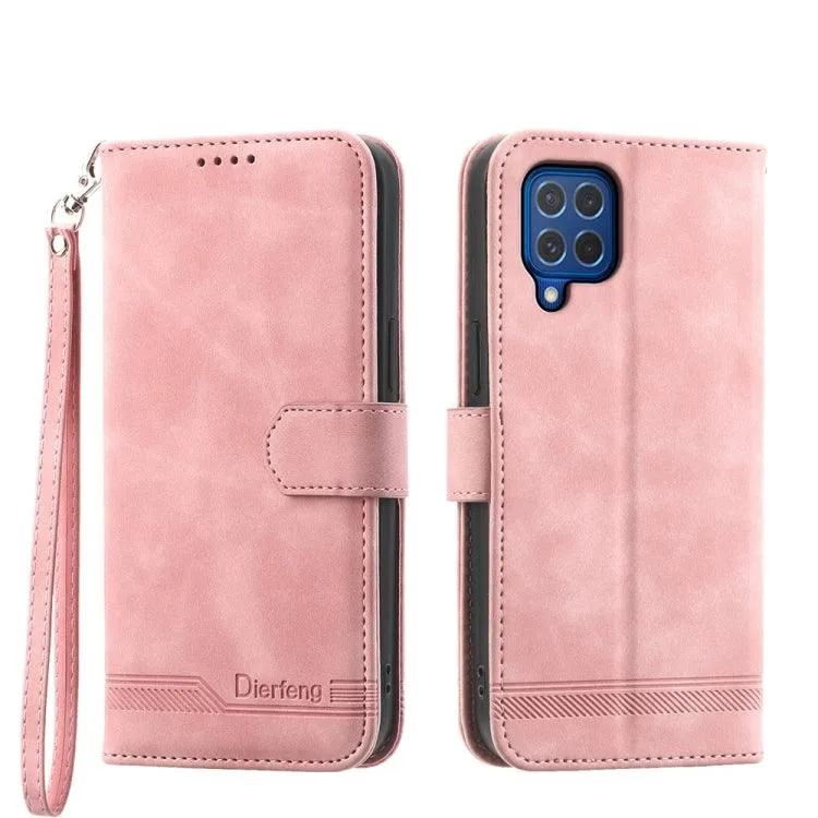 Dierfeng Series 2 TPU & PU Leather Wallet Phone Case for Galaxy S24 5G