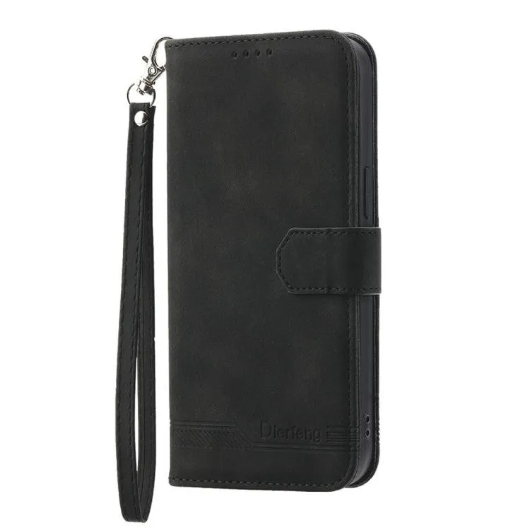 Dierfeng Series 2 TPU & PU Leather Wallet Phone Case for Galaxy S24 5G