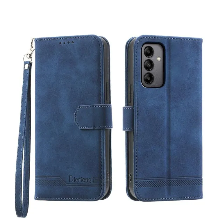 Dierfeng Series 2 TPU & PU Leather Wallet Phone Case for Galaxy S24 5G