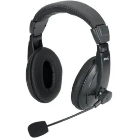 DIGITAL INNOVATIONS MM750H Full-Size Stereo Headset w- Padded Ear Cups