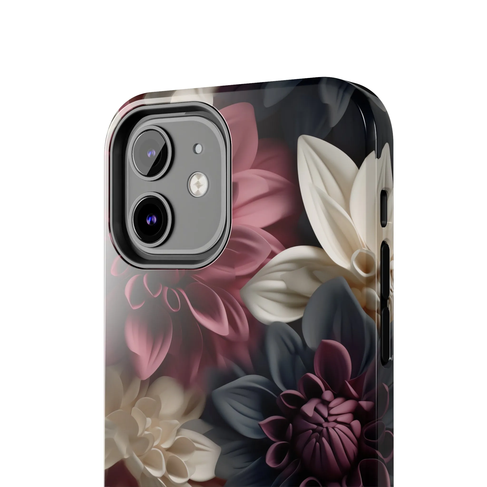 Elegant Dahlias design Tough Phone Case compatible with a large variety of iPhone models, Birthday Gift, Phone Case