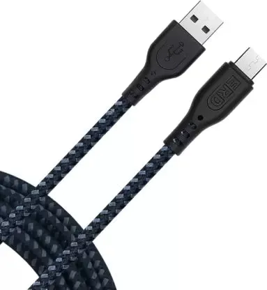 ERD Micro USB Data Cable, Rugged (1 Metre, Black & Grey)