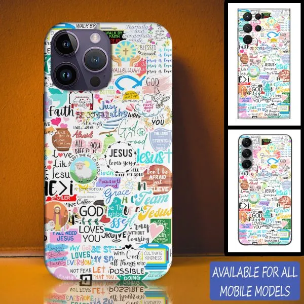 Faith Affirmation Personalized Phone Case - Christian Phone Case - Bible Verse Phone Case