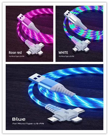 Fast charging cable aluminum alloy streamer data cable