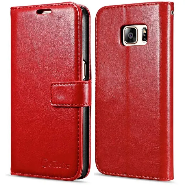 Flip Leather Case For Samsung Galaxy S7 G9300 Wallet Phone Bag Cover For Samsung Galaxy S7 Edge Cases With Card Holders TOMKAS