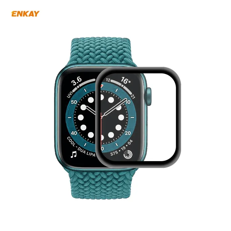 For Apple Watch 6/5/4/SE 44mm ENKAY Hat-Prince 3D Full Screen Soft PC Edge   PMMA HD Screen Protector Film