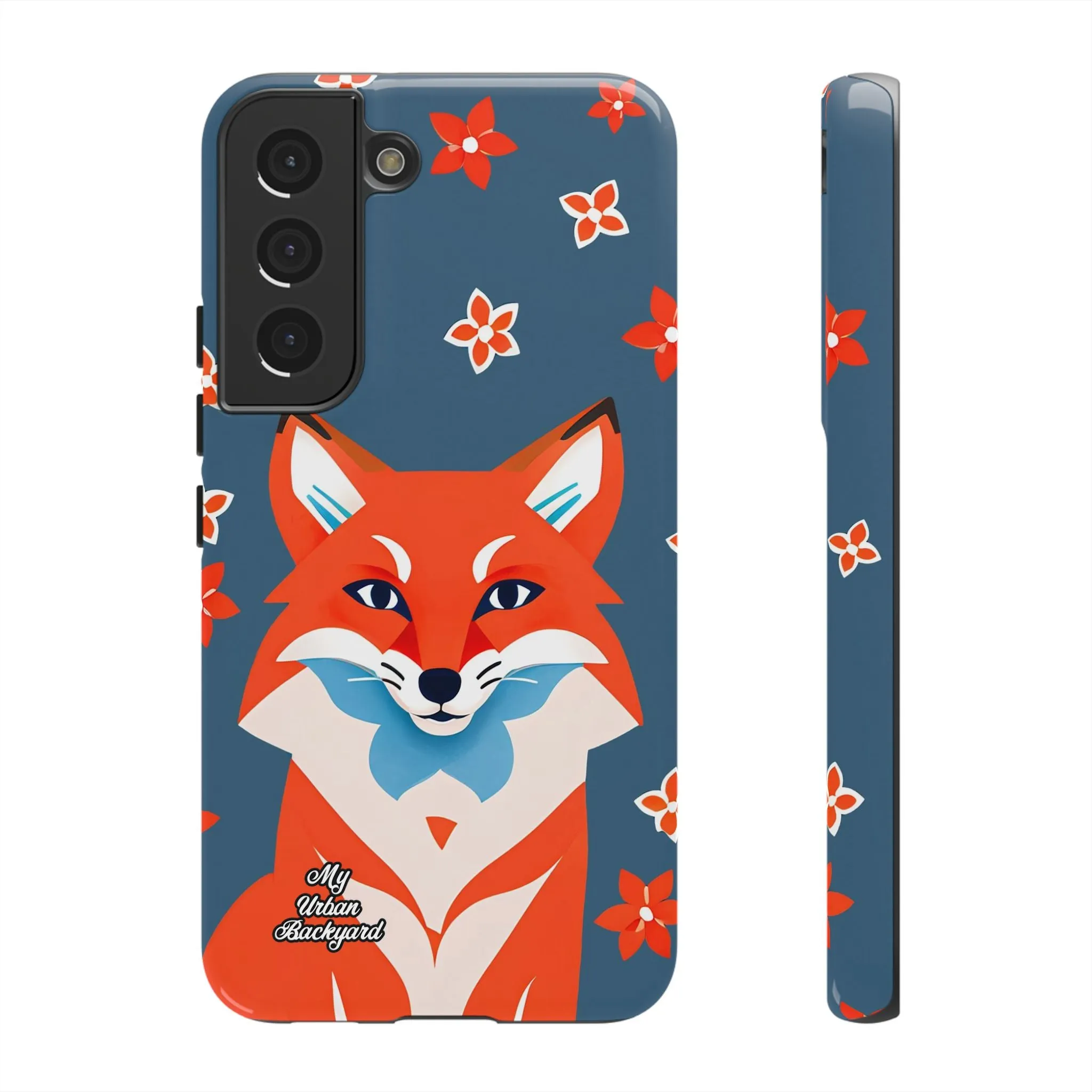 Fox with Flowers, Cell Phone Case - Apple, Samsung or Google Pixel