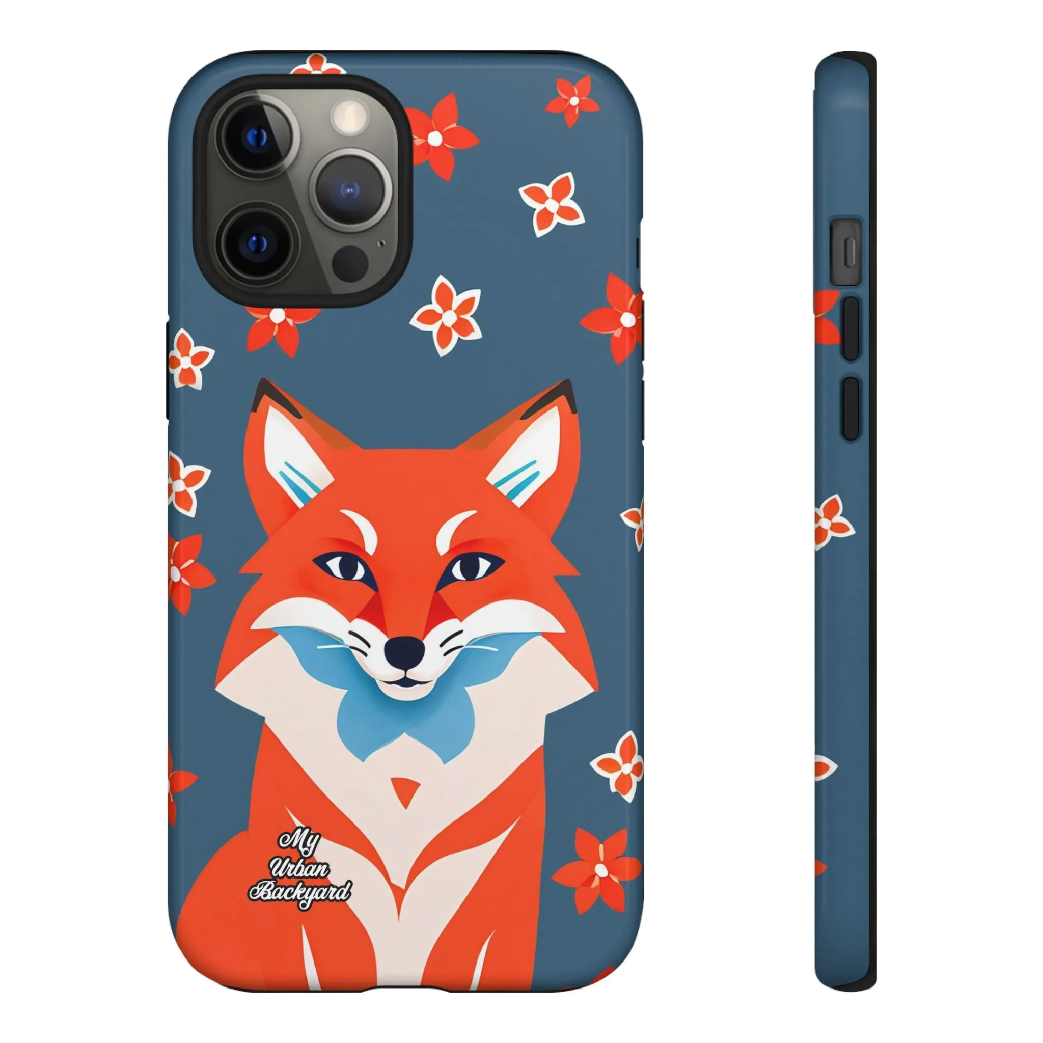 Fox with Flowers, Cell Phone Case - Apple, Samsung or Google Pixel