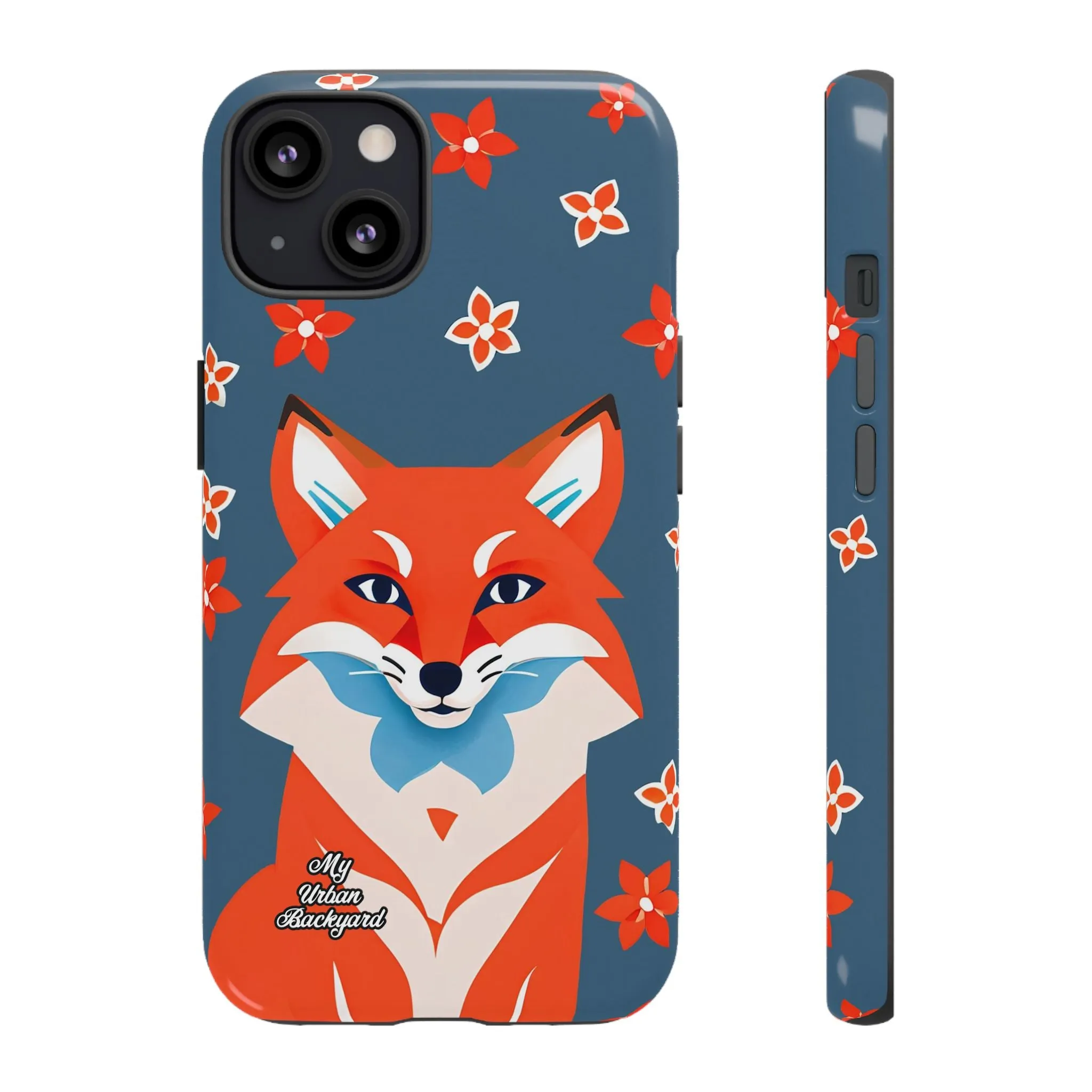 Fox with Flowers, Cell Phone Case - Apple, Samsung or Google Pixel