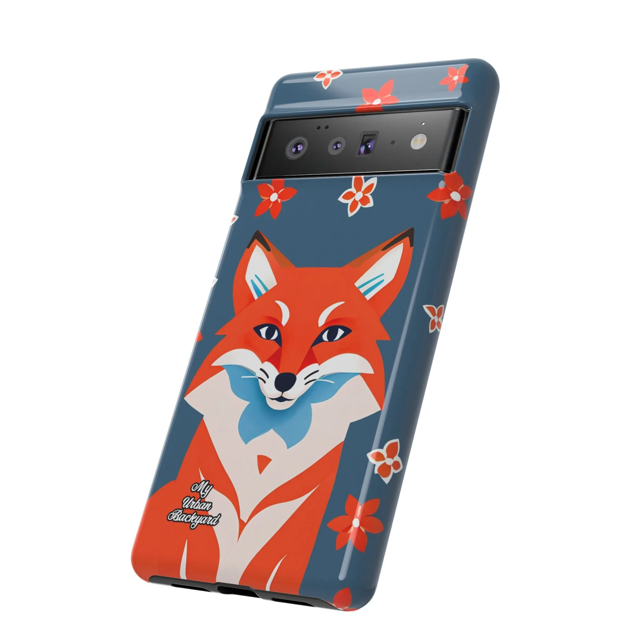 Fox with Flowers, Cell Phone Case - Apple, Samsung or Google Pixel