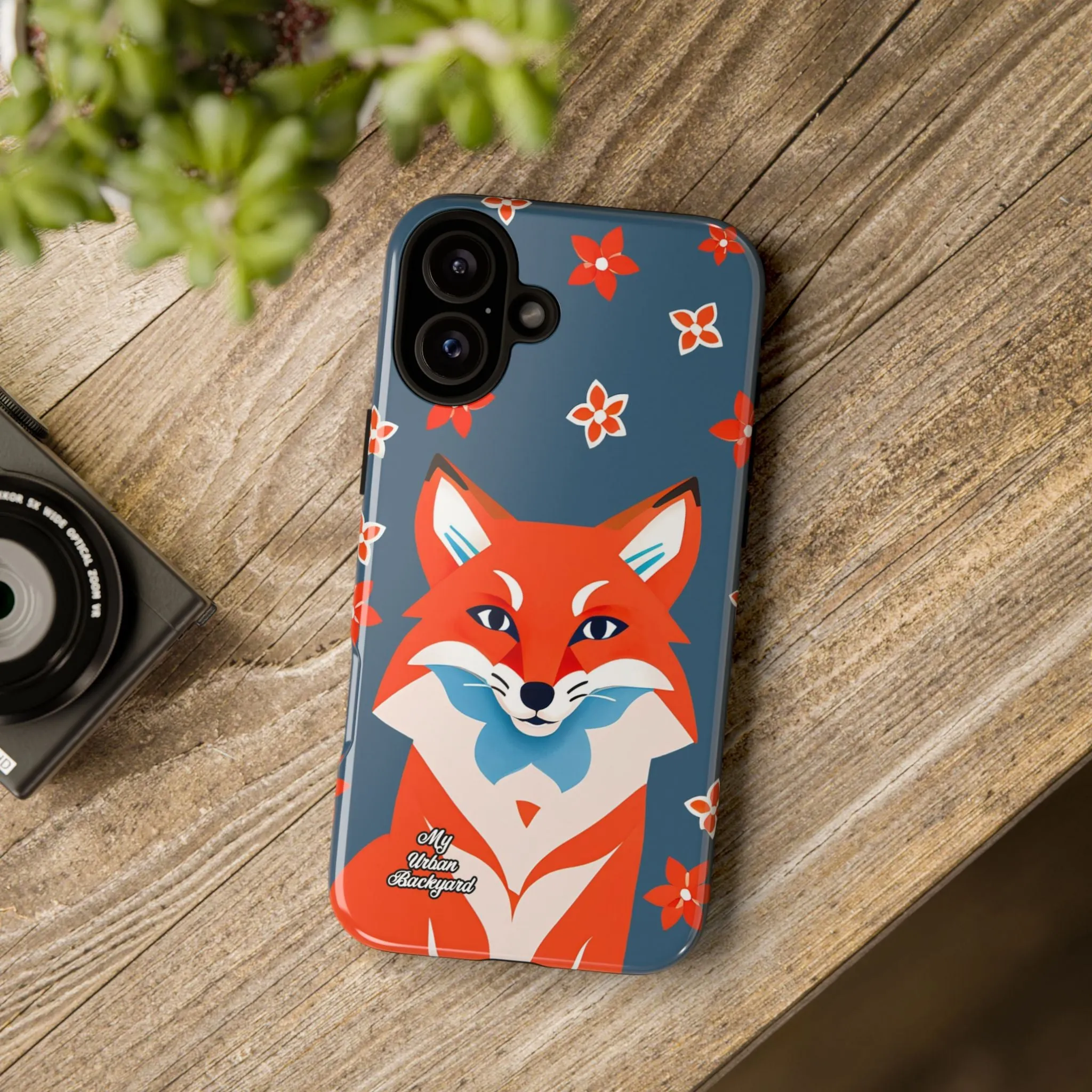 Fox with Flowers, Cell Phone Case - Apple, Samsung or Google Pixel