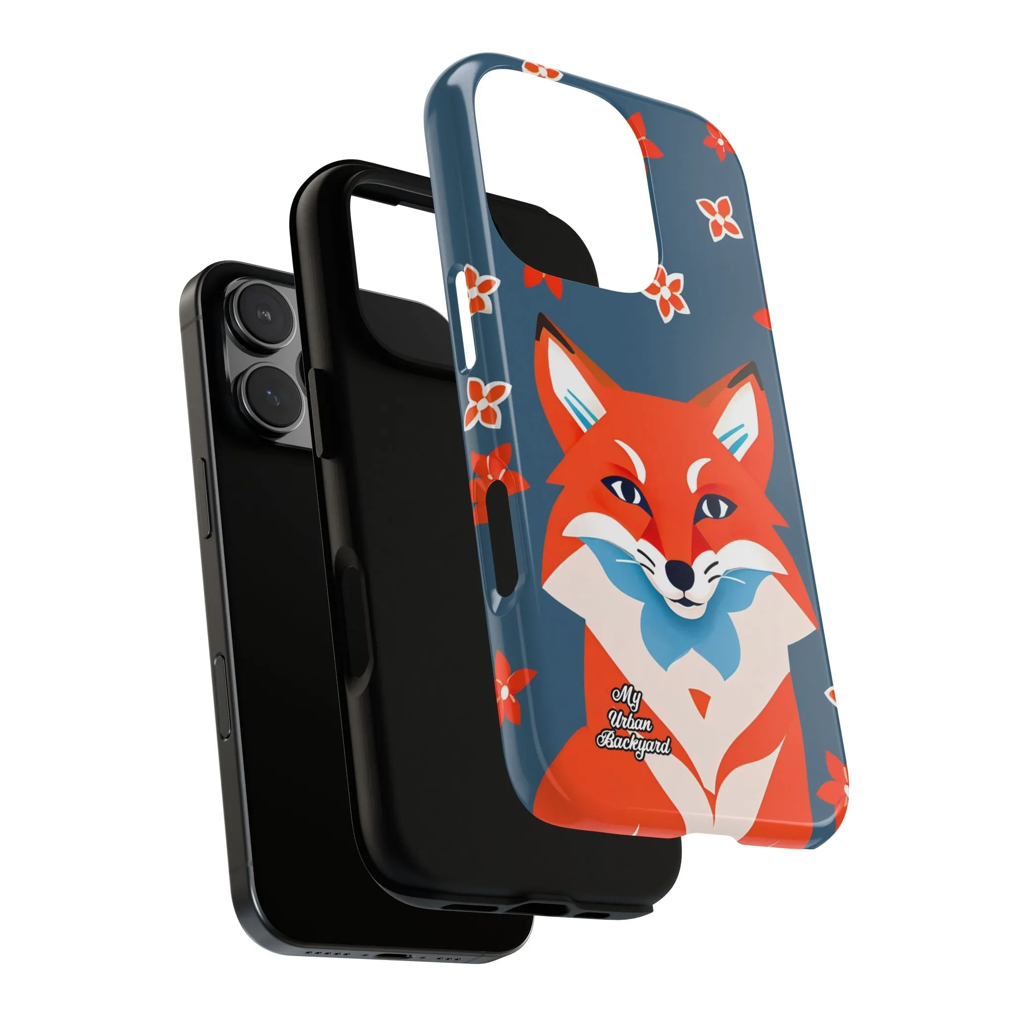 Fox with Flowers, Cell Phone Case - Apple, Samsung or Google Pixel