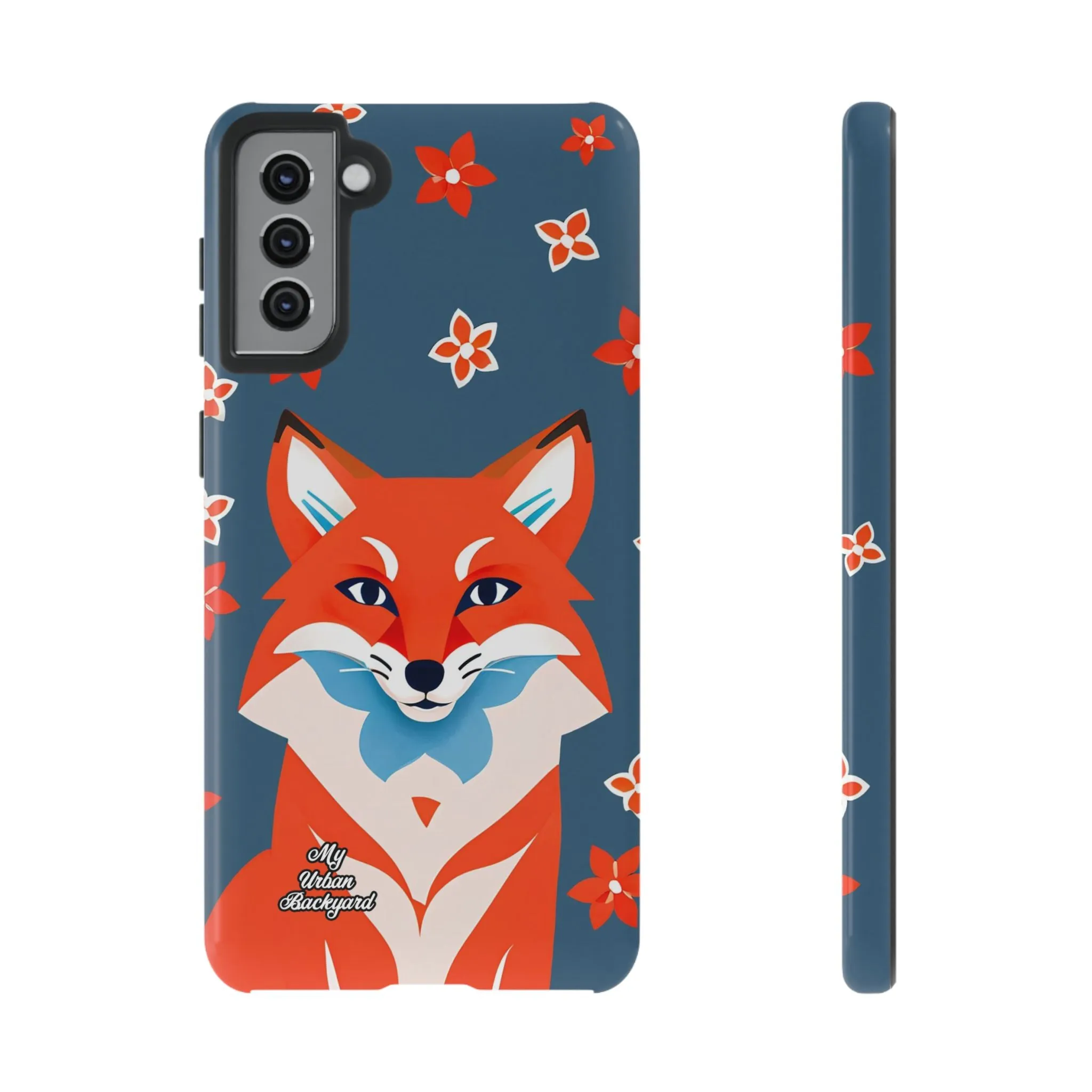 Fox with Flowers, Cell Phone Case - Apple, Samsung or Google Pixel