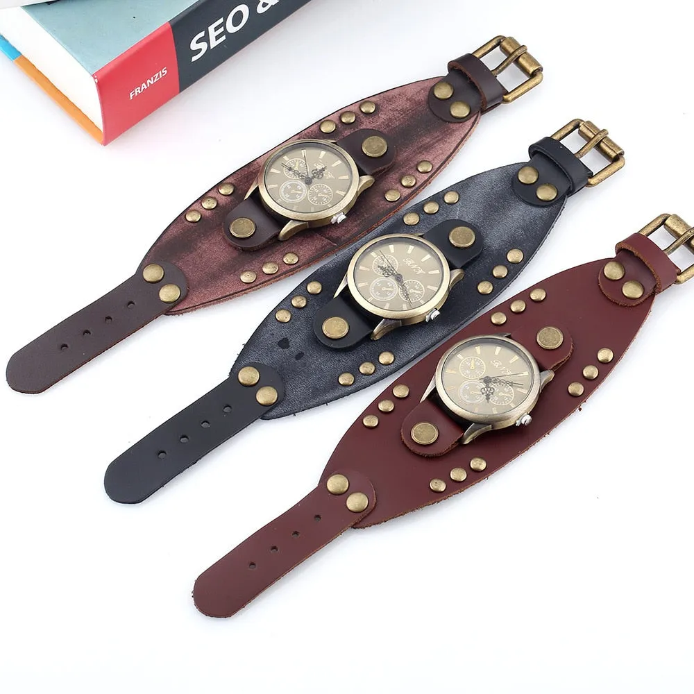 Funki Buys | Watches | Men's Women's Wide Band Punk Watch