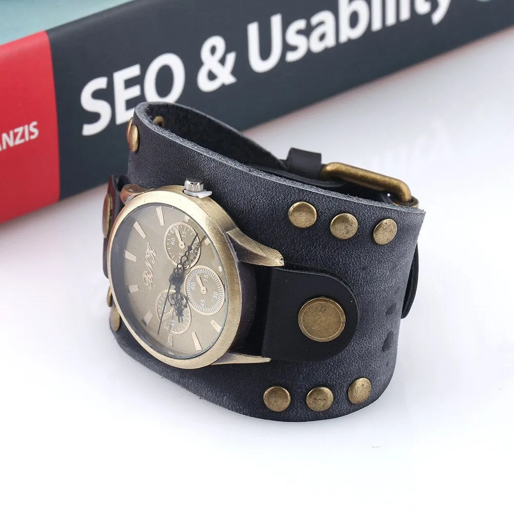 Funki Buys | Watches | Men's Women's Wide Band Punk Watch