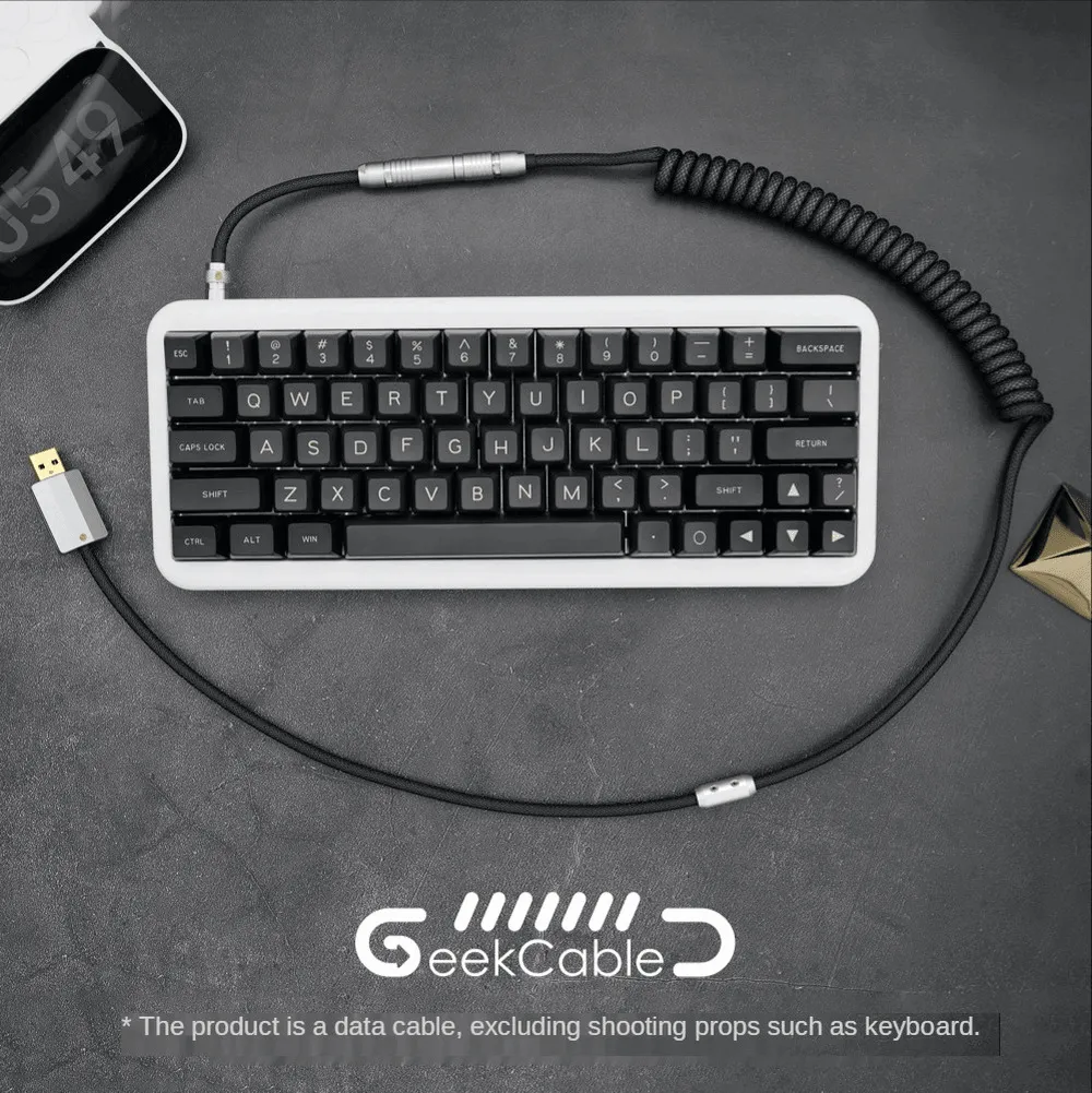 GeekCable Full Black Type-C Mini-USB Micro PH/XH Manual Customized Cable