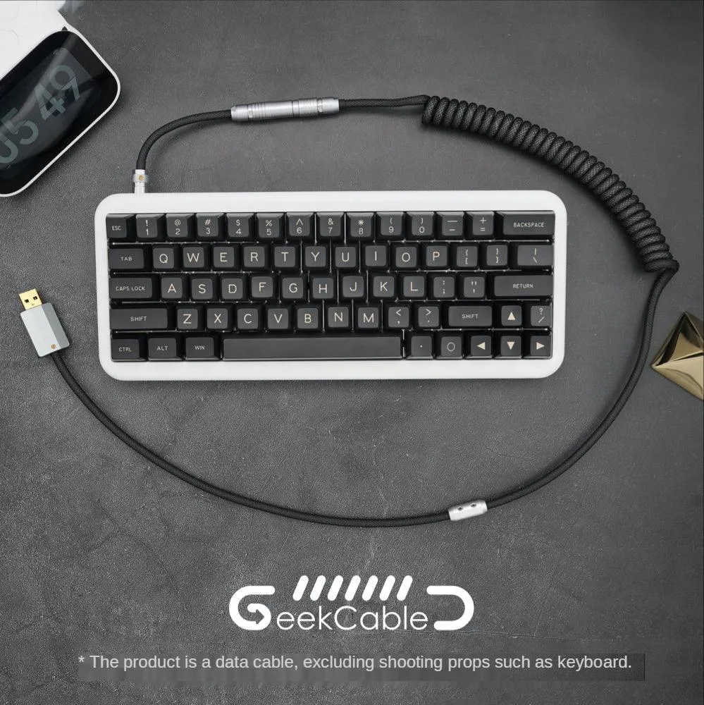 GeekCable Full Black Type-C Mini-USB Micro PH/XH Manual Customized Cable