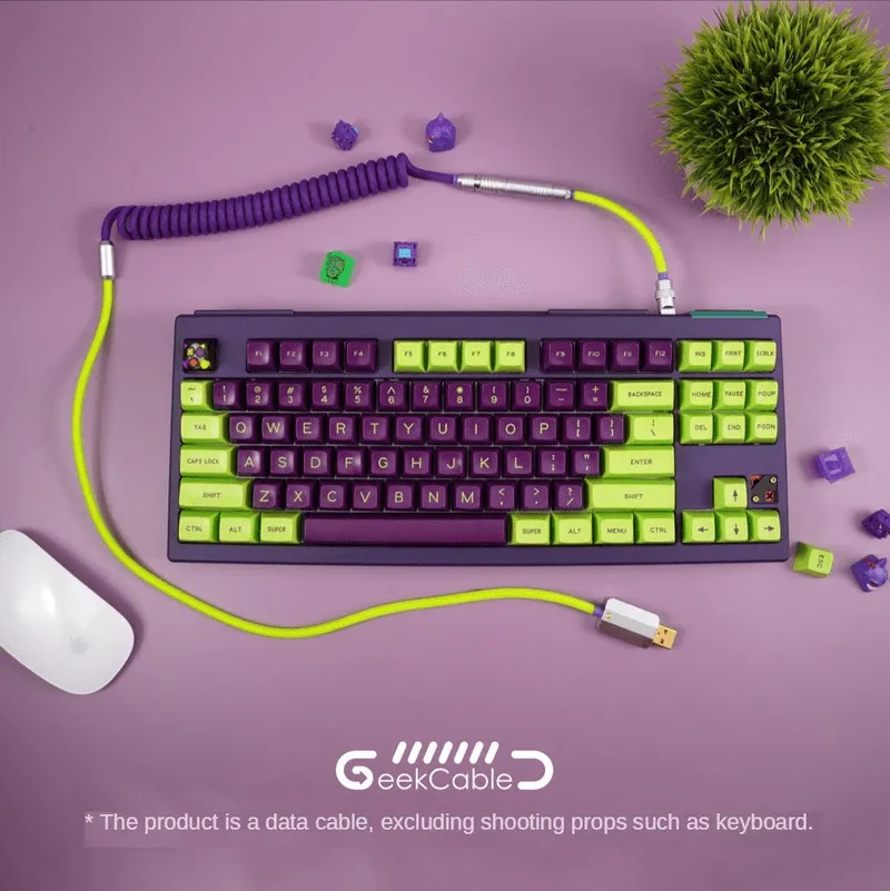 GeekCable Purple Customized Mechanical Keyboard Data Cable